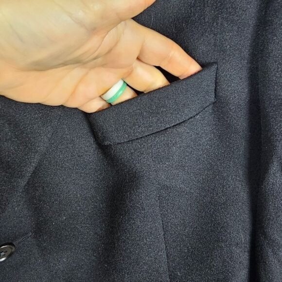 Jack Victor Loro Piana 100% Cashmere Blazer Sz 46R Black Quiet Luxury Gentleman - Picture 5 of 14